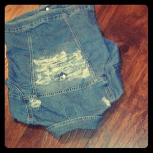 Girls distress jackets